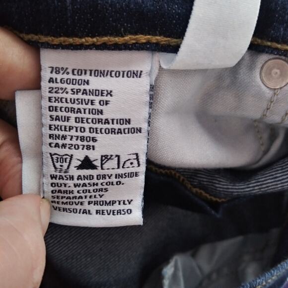 Tommy Jeans Dark Blue Flare Leg Y2K Low Rise Size 9 - Picture 7 of 8